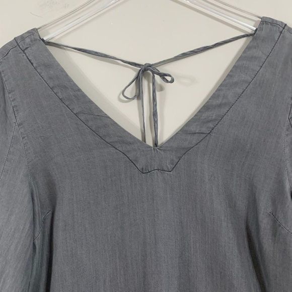 1250° Celsius Mini Dress Tie Tassle Back V-Neck M - Picture 8 of 8